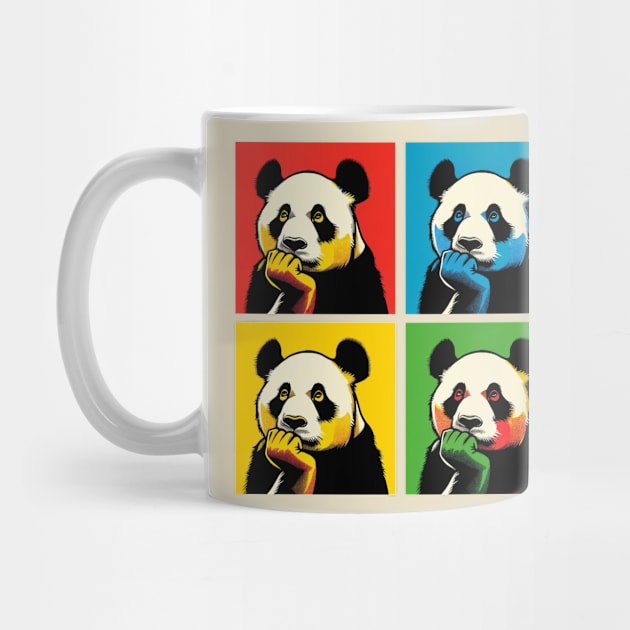 Pop Pensive Panda - Funny Panda Art by PawPopArt